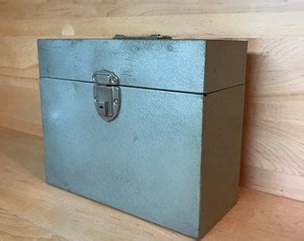 vintage metal document box|metal filing box tesco.